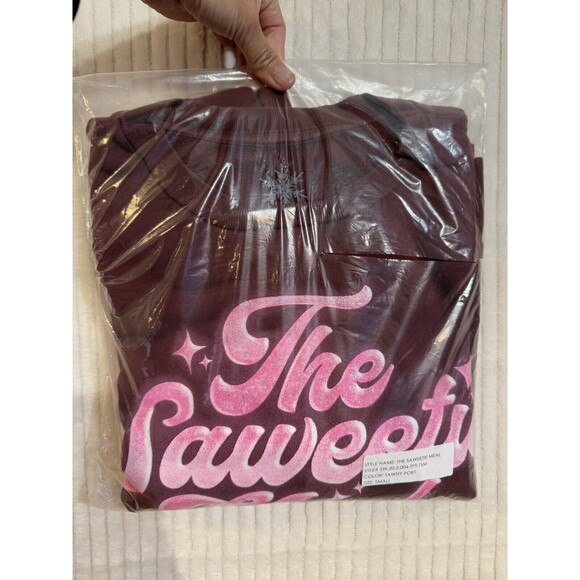 McDonald’s‎ X THE SAWEETIE MEAL TAWNY PORT S Crewneck Sweater Brand New Sealed - Picture 8 of 9